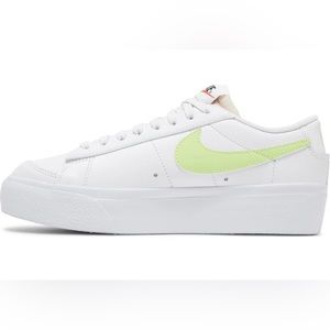 BRAND NEW NEVER WORN: Nike Blazers Low Top: White Light Lemon Twist ‘21